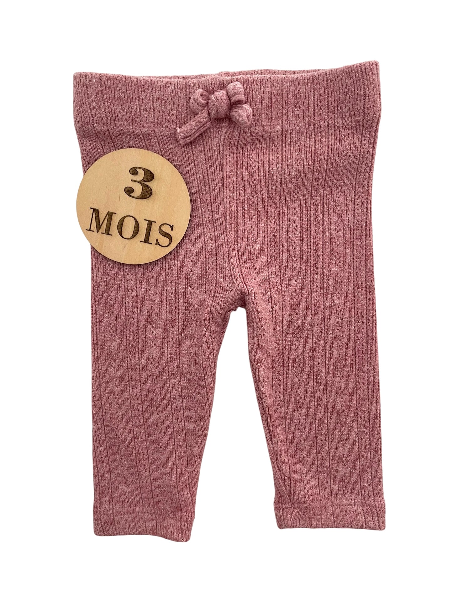Legging en mailles, vieux rose, Zara