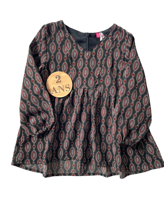 Blouse longue / tunique, grise foncée, Orchestra