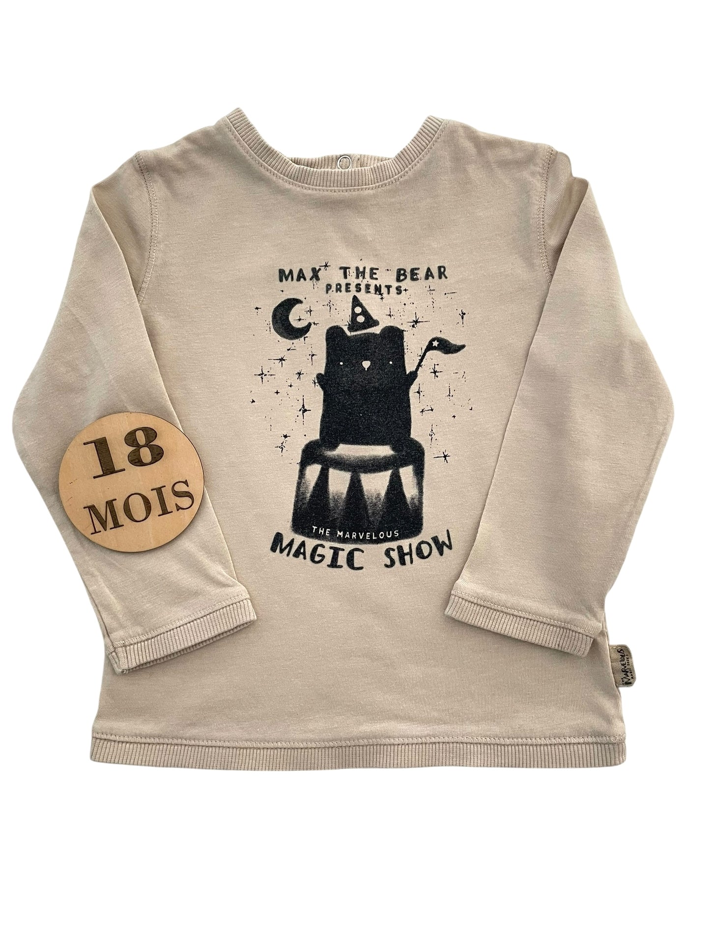 Tee-shirt semi-épais, gris/beige , Kiabi
