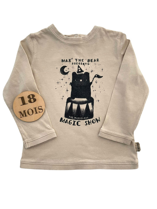 Tee-shirt semi-épais, gris/beige , Kiabi