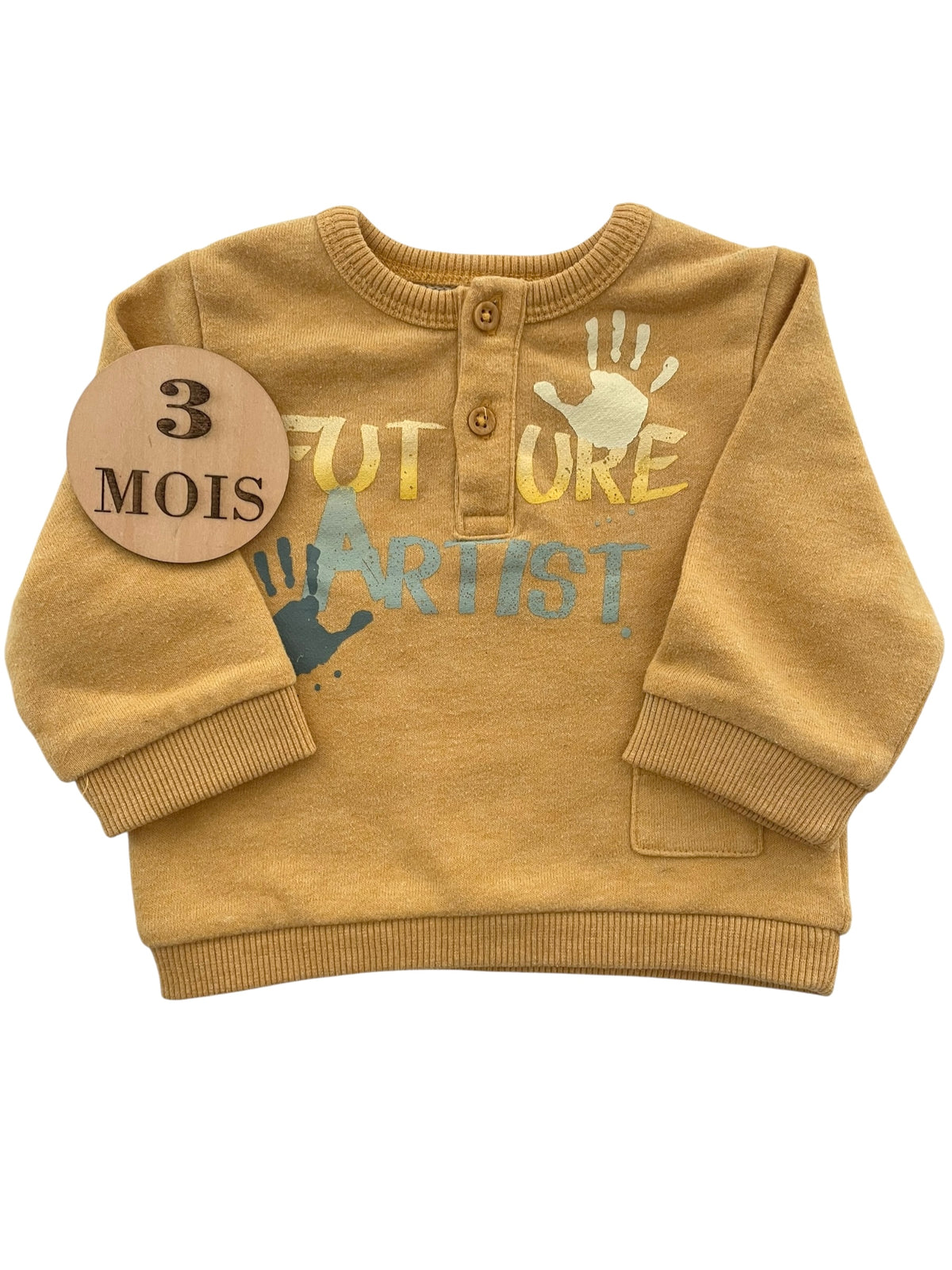 Sweat moutarde, Kiabi