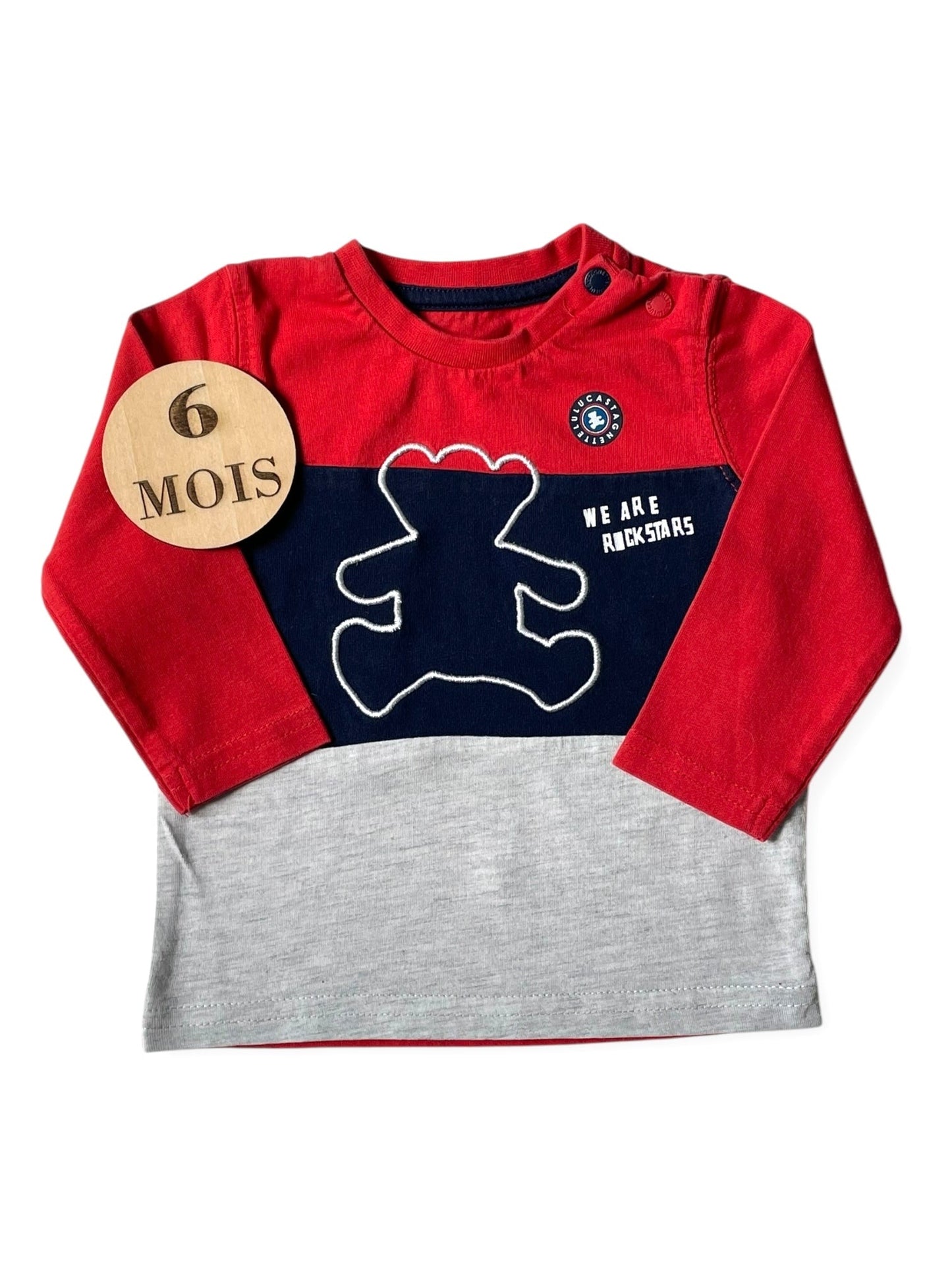 Box 5 pièces, mi-saison, 6 mois (rouge/ bleu/ blanc)