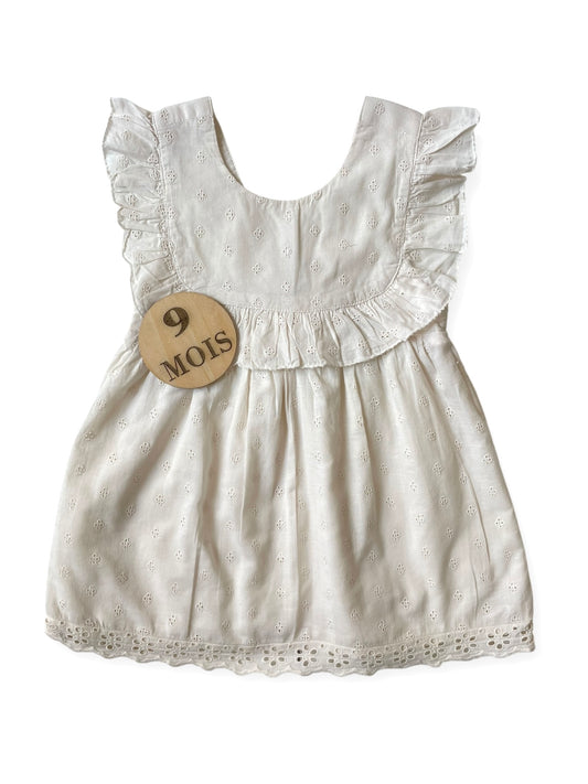 Robe écrue, doublée, Kiabi