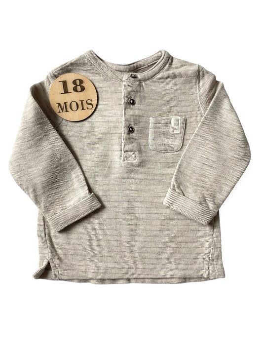 Tee-shirt semi-épais, beige, Kiabi