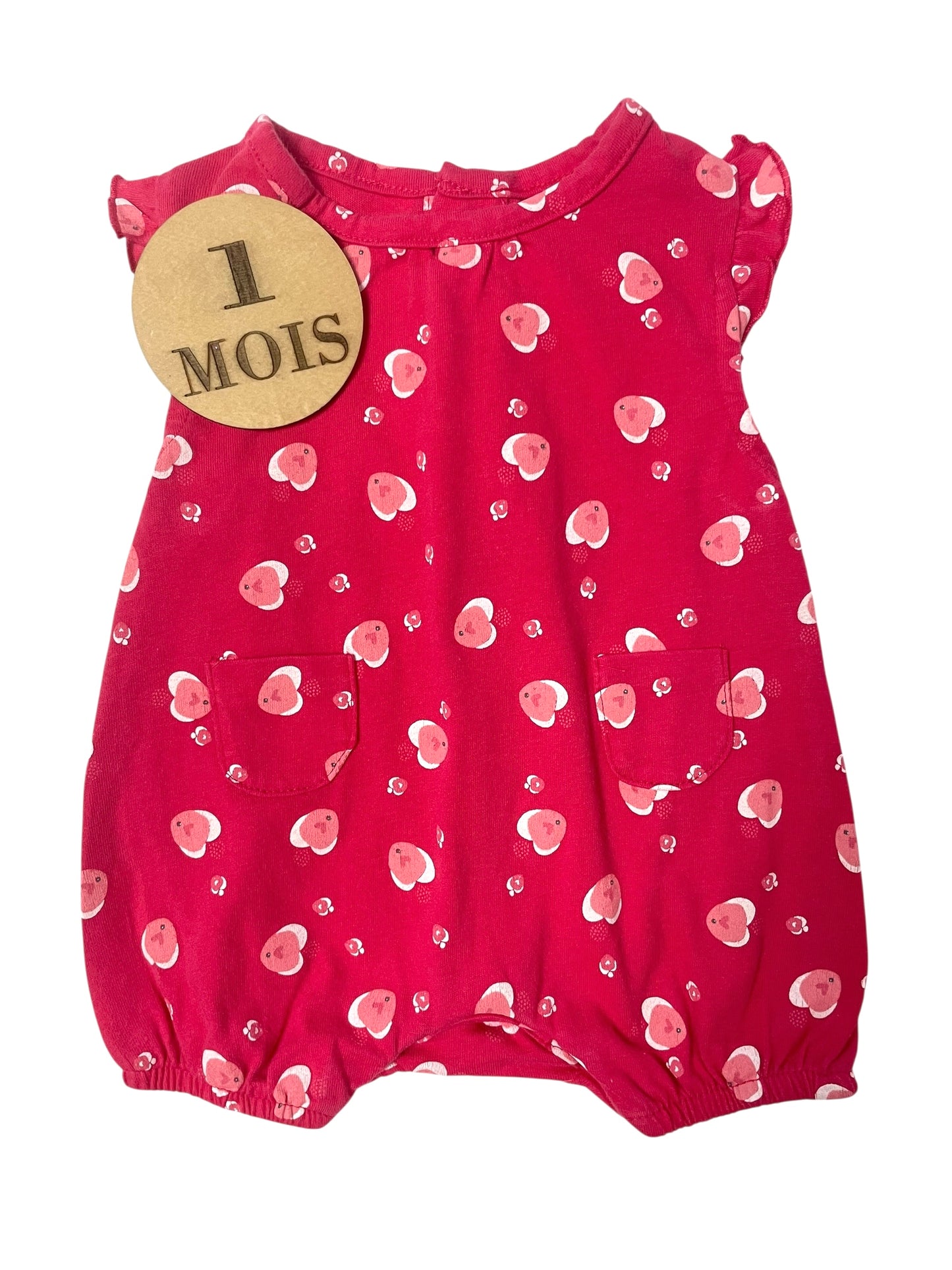 Combinaison fuchsia , cœurs , Obaïbi