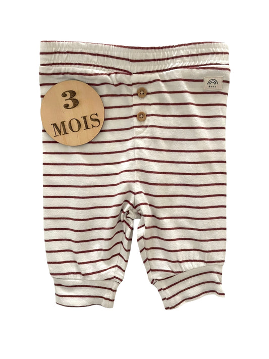 Pantalon coton, rayé, La Redoute