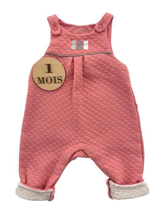 Salopette molleton rose, Obaïbi