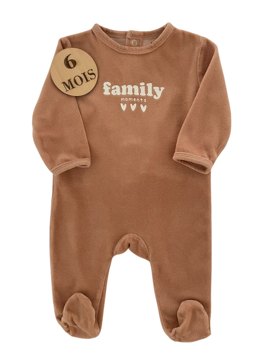 Pyjama velours marron, Kiabi
