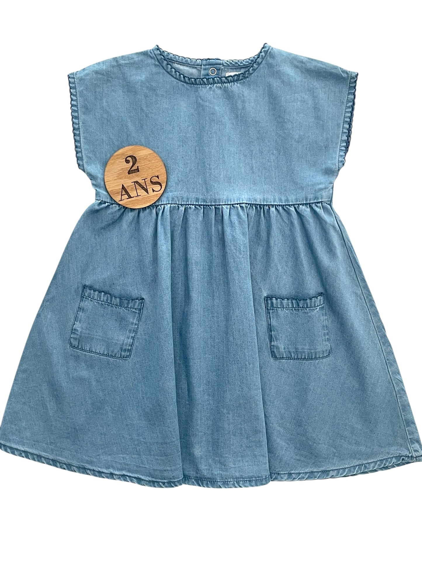 Robe couleur jean Bout’chou