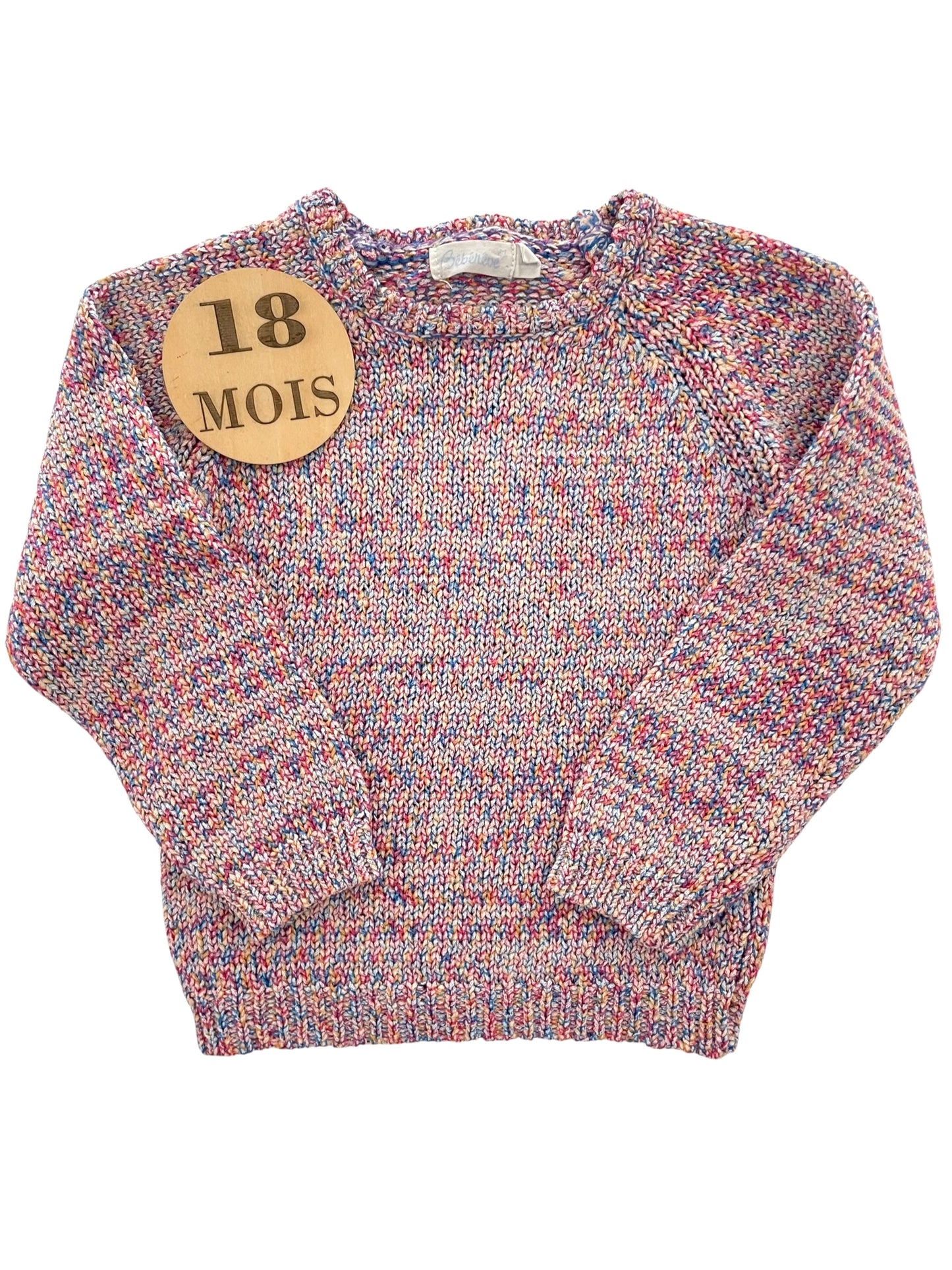 Pull en mailles, multicolore, bébé rêve