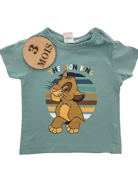 Tee-shirt bleu, le roi lion