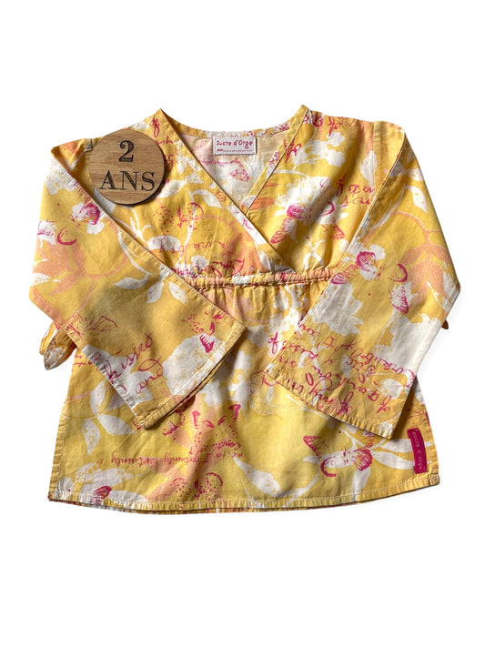 Blouse jaune / orange, Sucre d’Orge