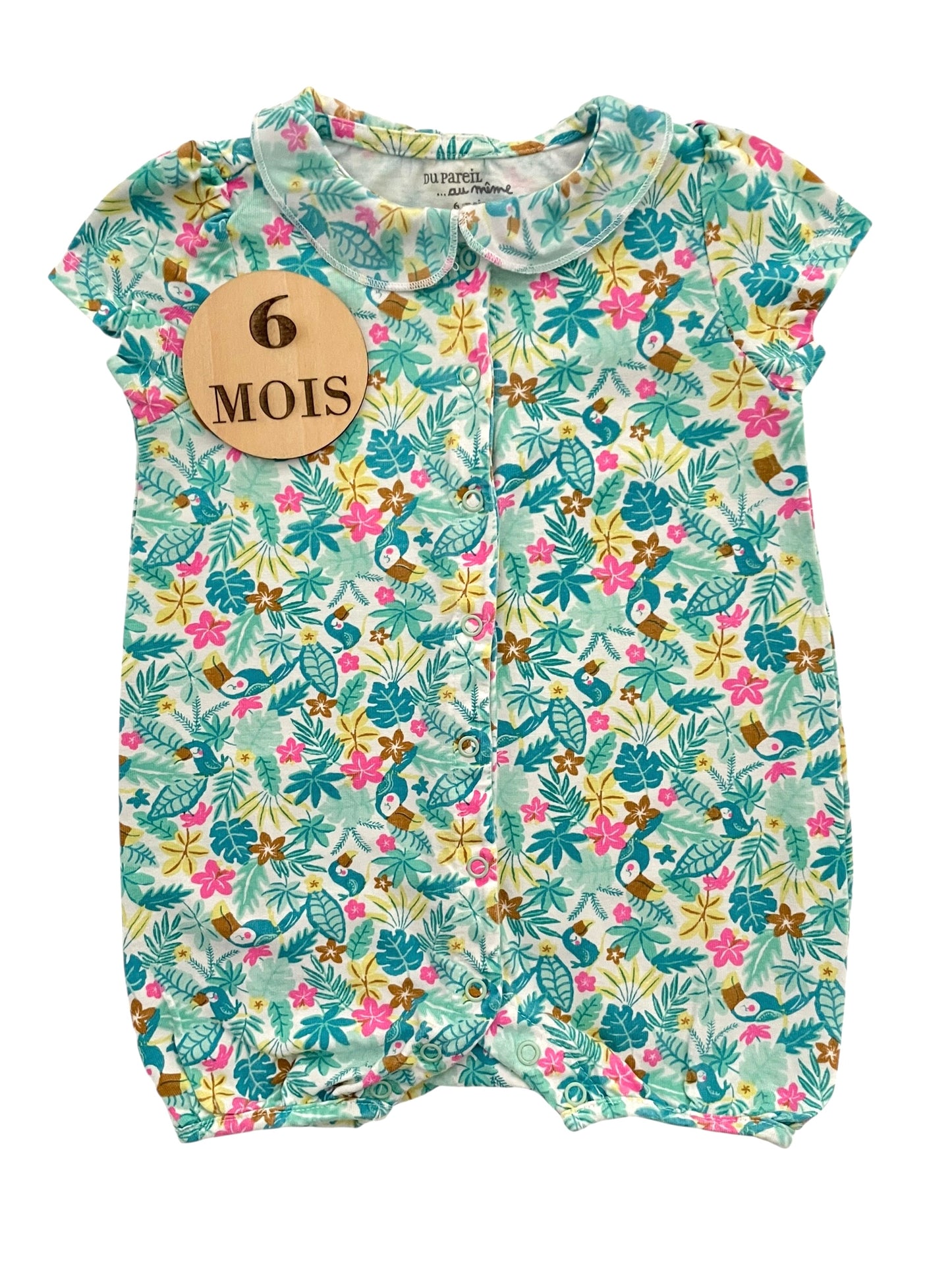 Combishort bleue fleurie, DPAM