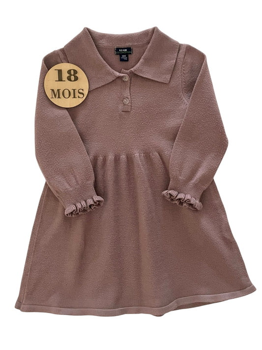 Robe hiver grise/ marron, Kiabi