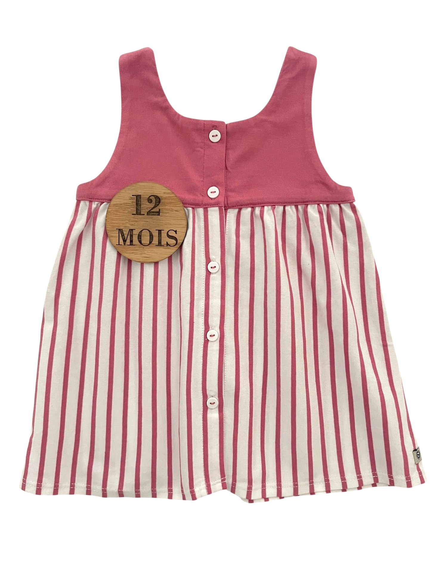 Robe courte, rayée rose, les petits sauveteurs en mer