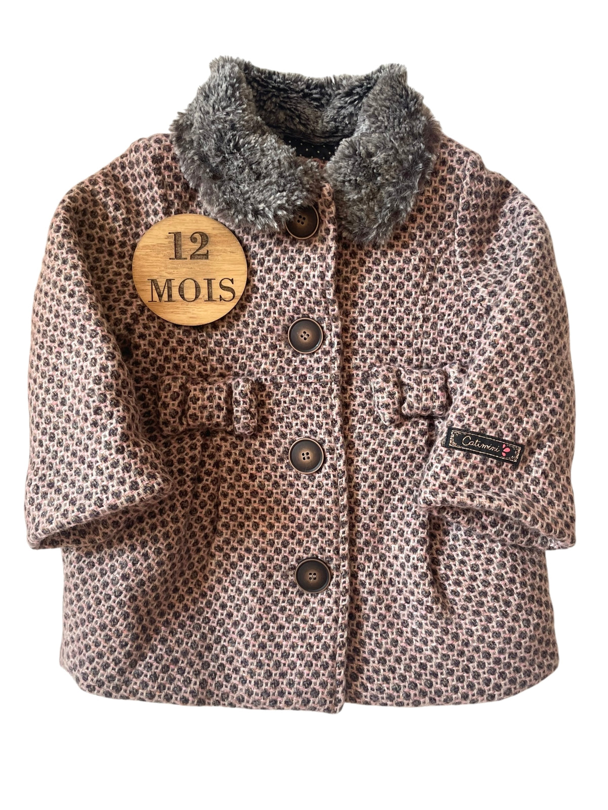 Manteaux épais, marron/ rose, Catimini