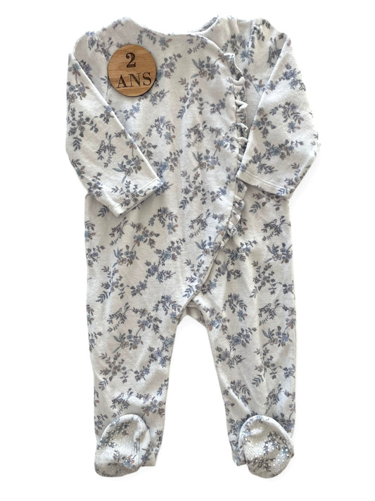 Pyjama velours, fleuri, TAO