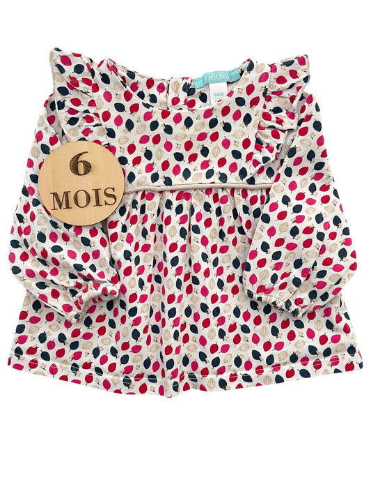 Blouse motifs feuilles, Obaibi