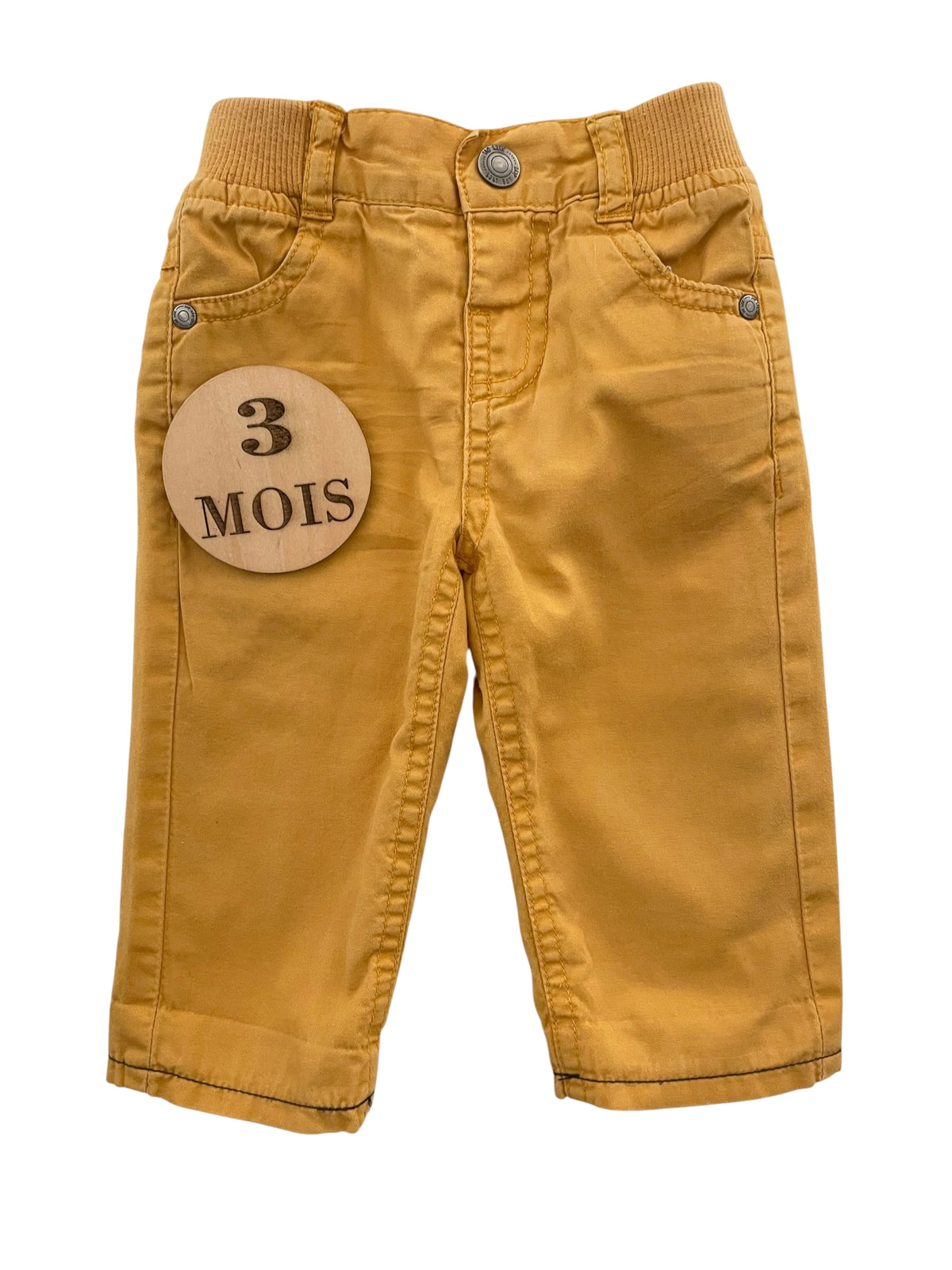 Jean moutarde, doublé coton, TAO