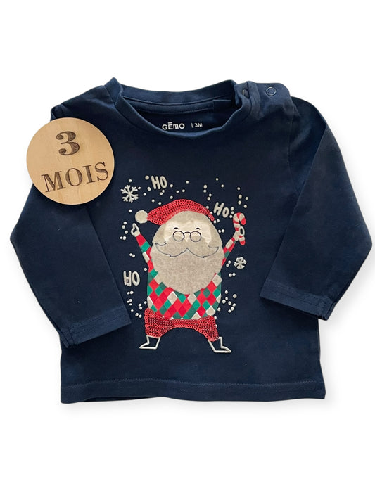 NOËL - Tee-shirt bleu-marine, Gémo