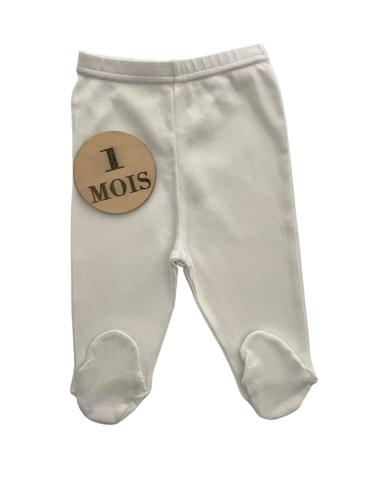Legging écru à pied, Zara