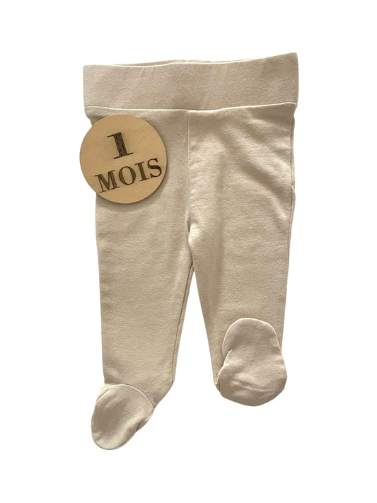 Legging à pieds, crème chiné, Zeeman