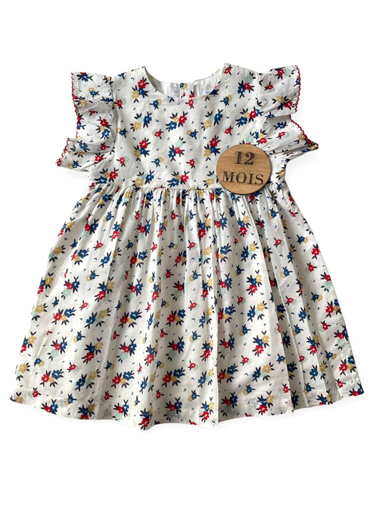 Robe doublée, fleurie, Bout’chou