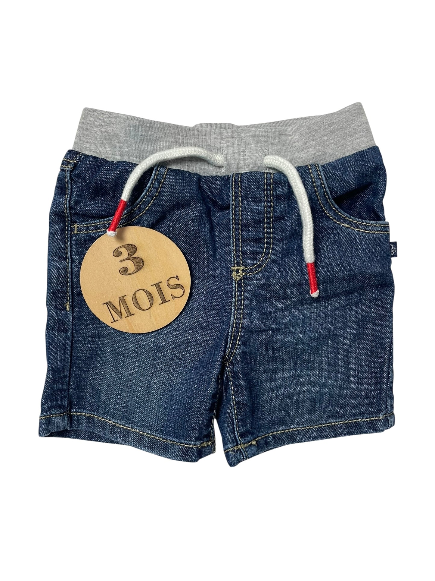 Short en jean, bleu-foncé, Obaïbi
