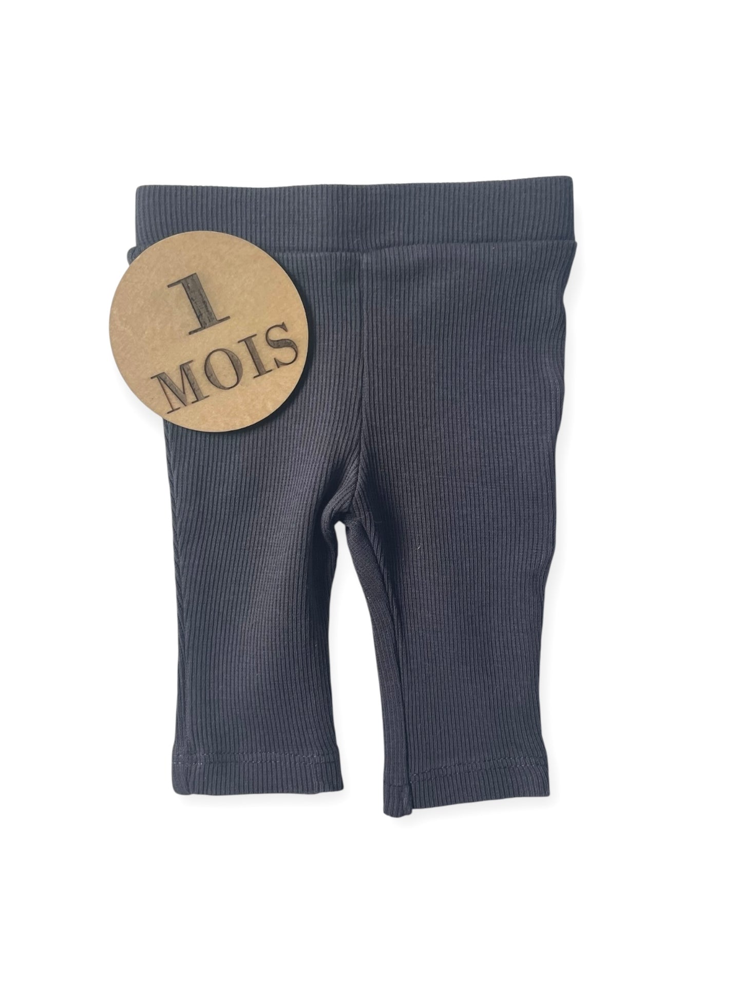 Legging côtelé gris, Kiabi