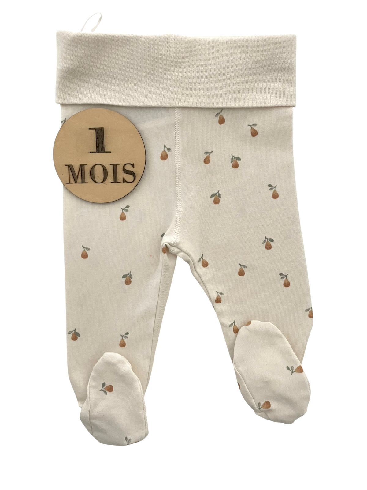 Legging à pieds, écru, poires, H&M