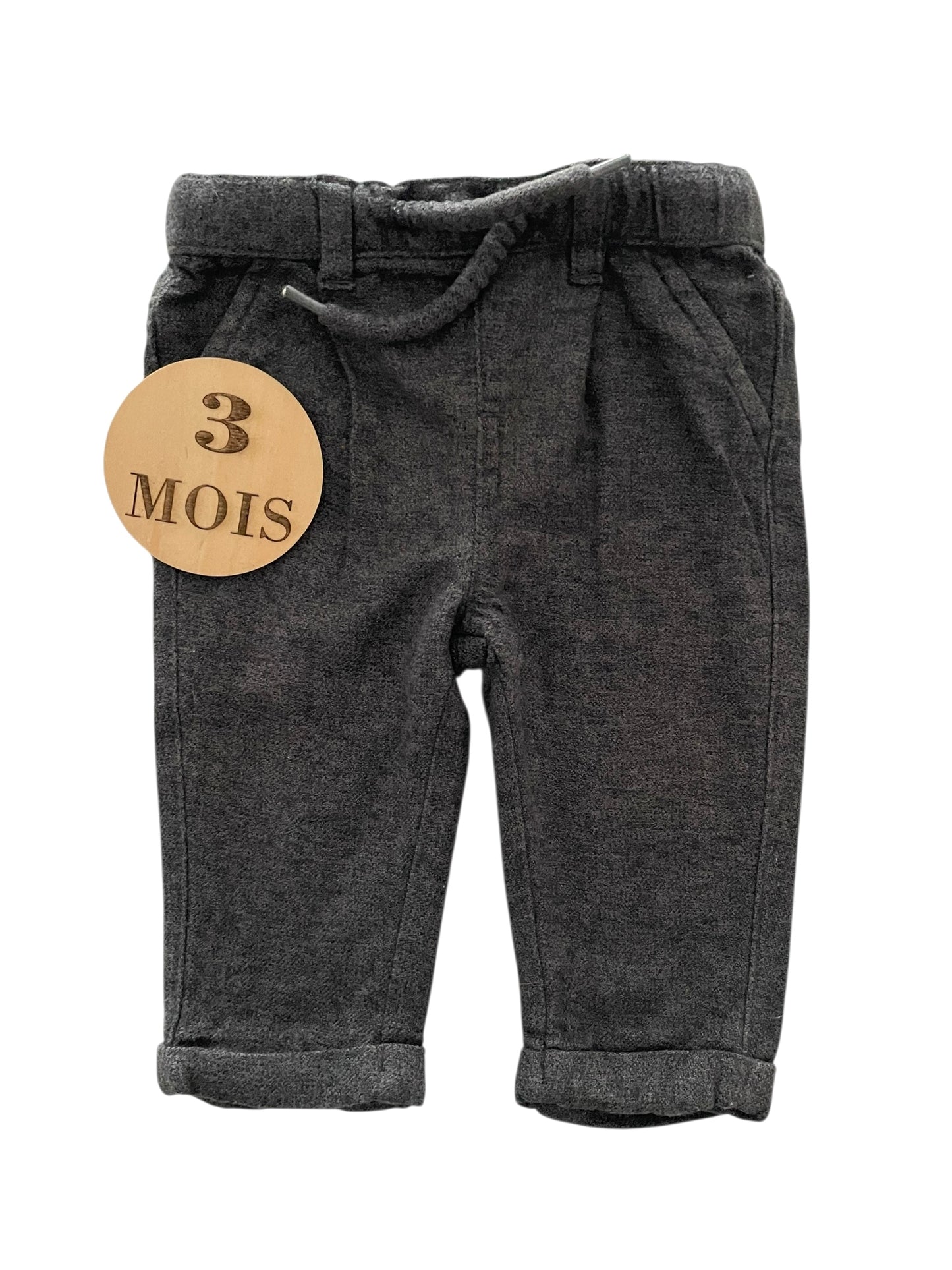 Pantalon épais, gris, Kiabi