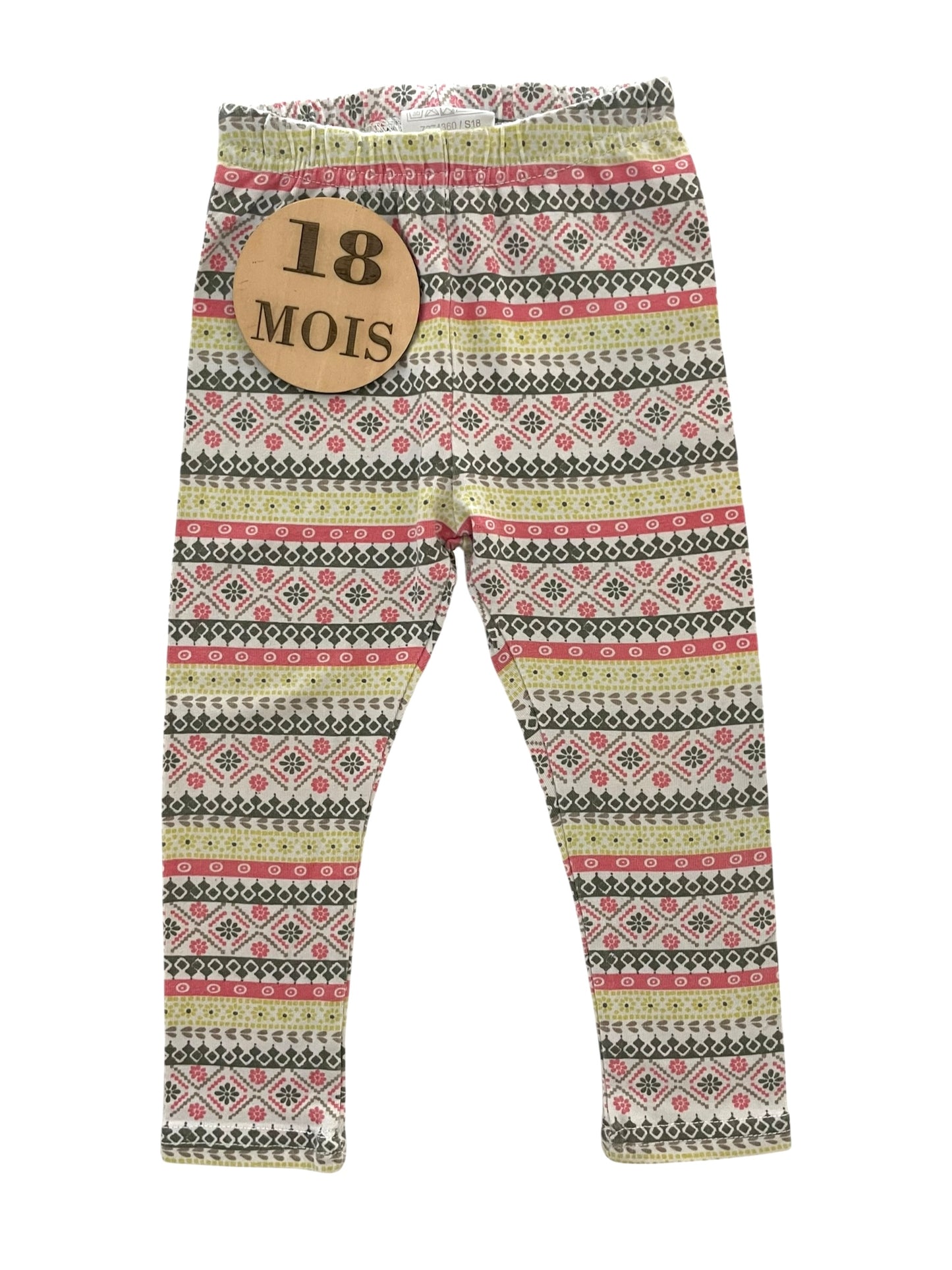 Legging multicolore à motifs