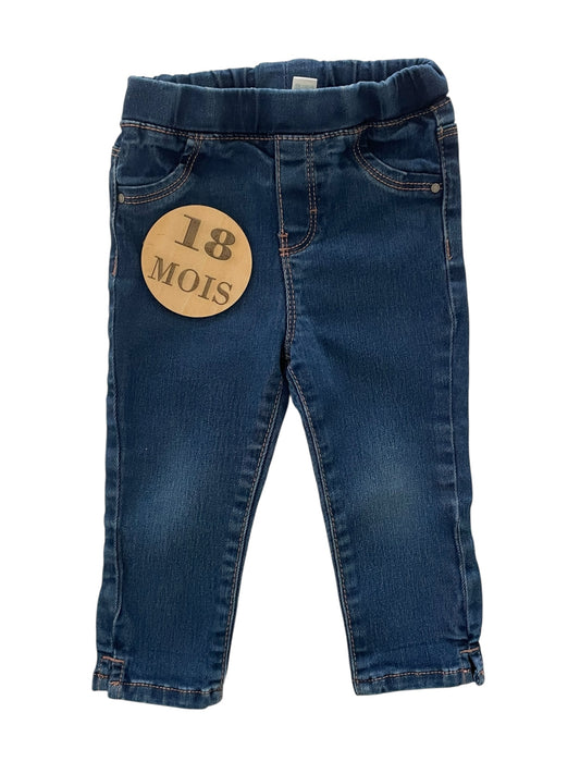 Jean taille élastique, bleu, Obaïbi