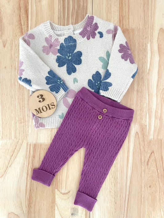 Ensemble pull et legging en mailles TAO