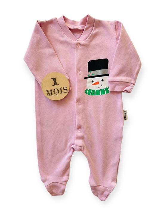 NOËL - Pyjama coton rose