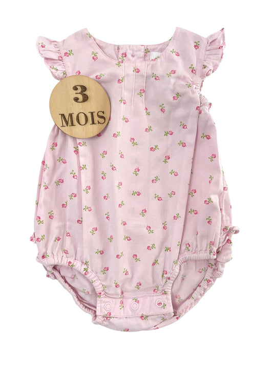 Barboteuse rose, radis, H&M