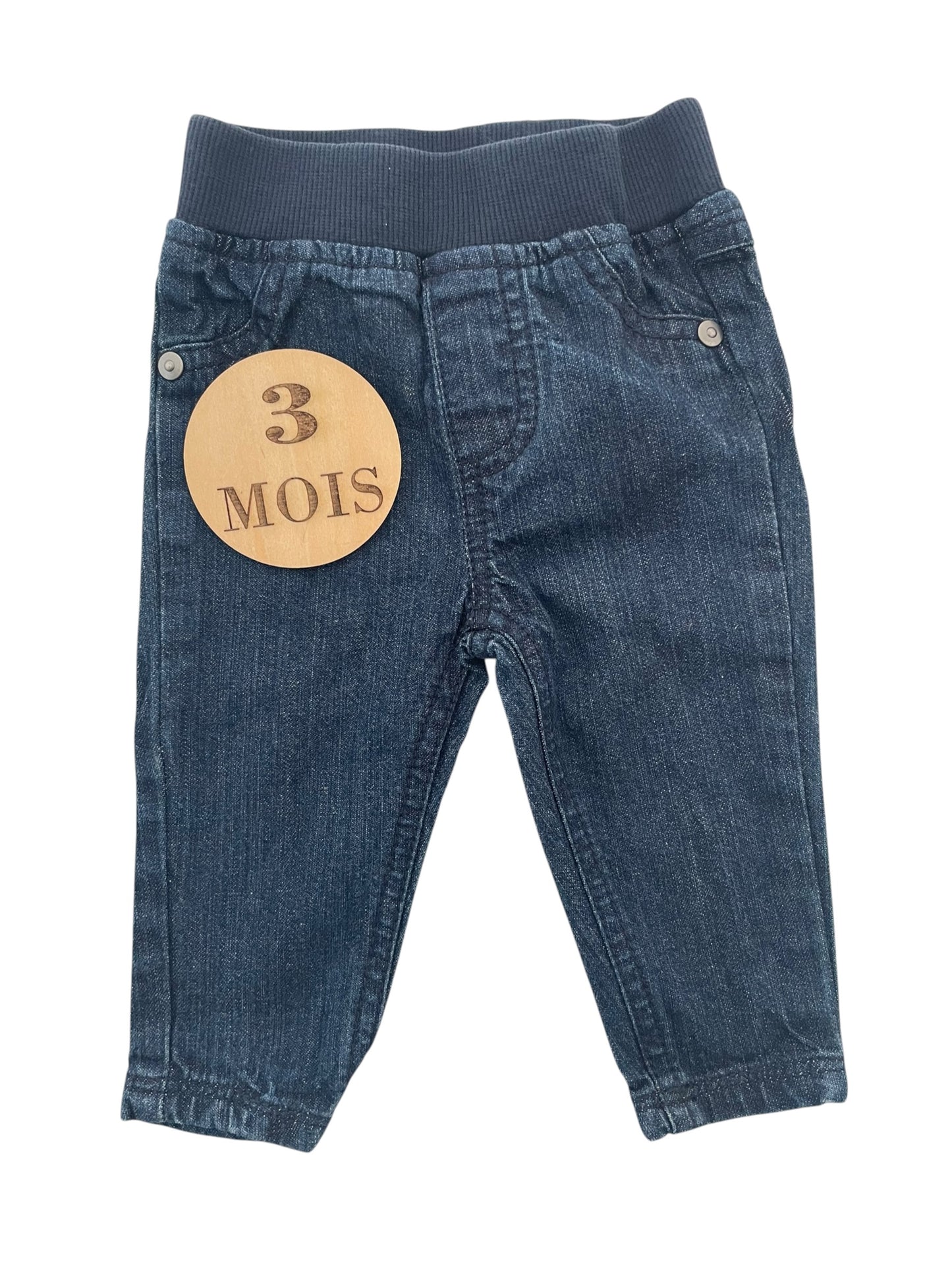 Jean bleu foncé, taille élastique, Bébé rêve