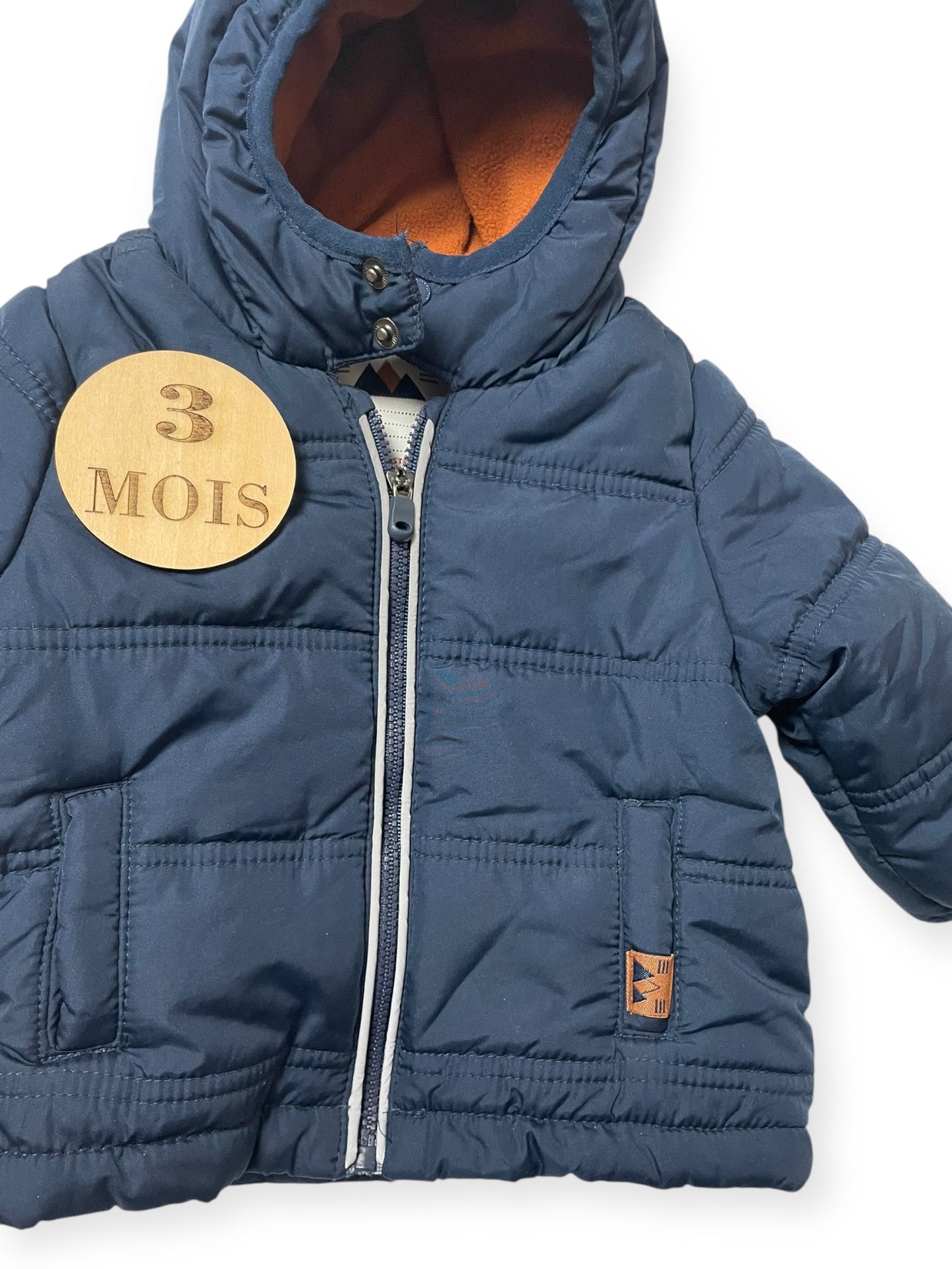 Doudoune bleu-marine, doublée, Orchestra