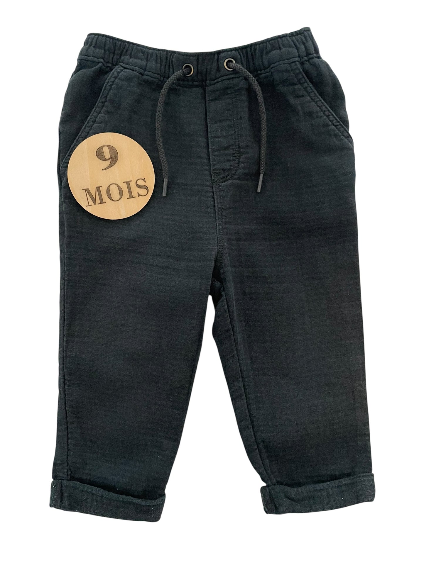 Pantalon, gaze de coton, gris foncé, Orchestra