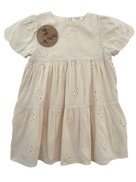 Robe doublée, crème, Bout’chou Premium