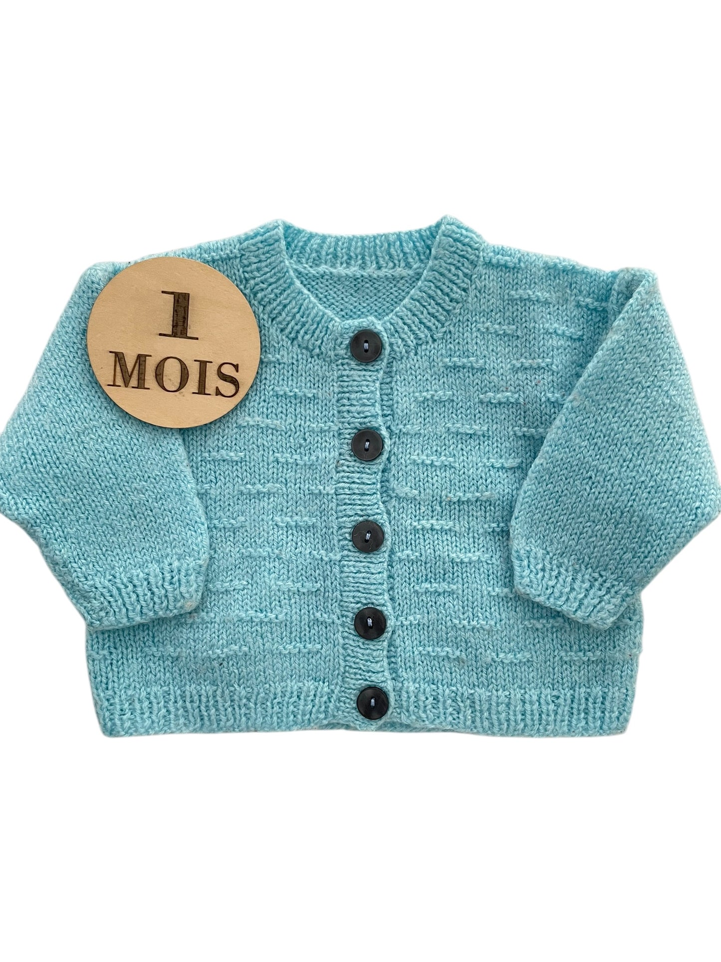 Gilet tricot, turquoise