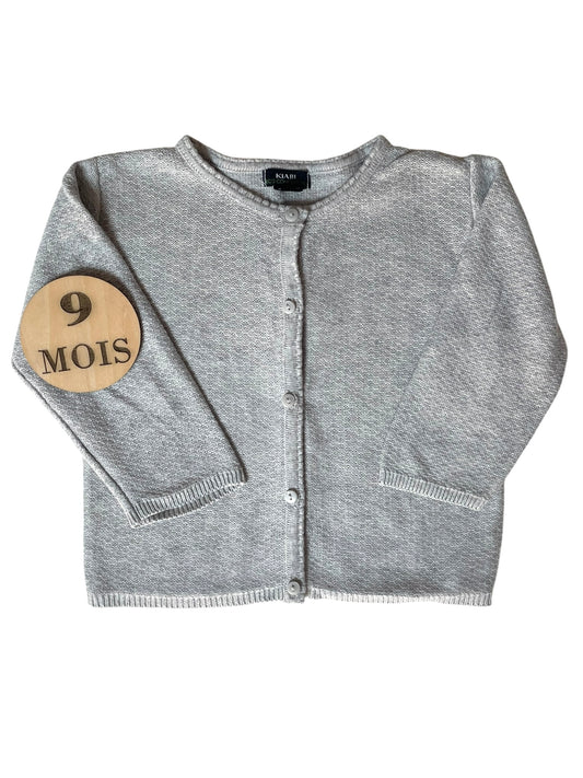 Gilet fin gris, Kiabi