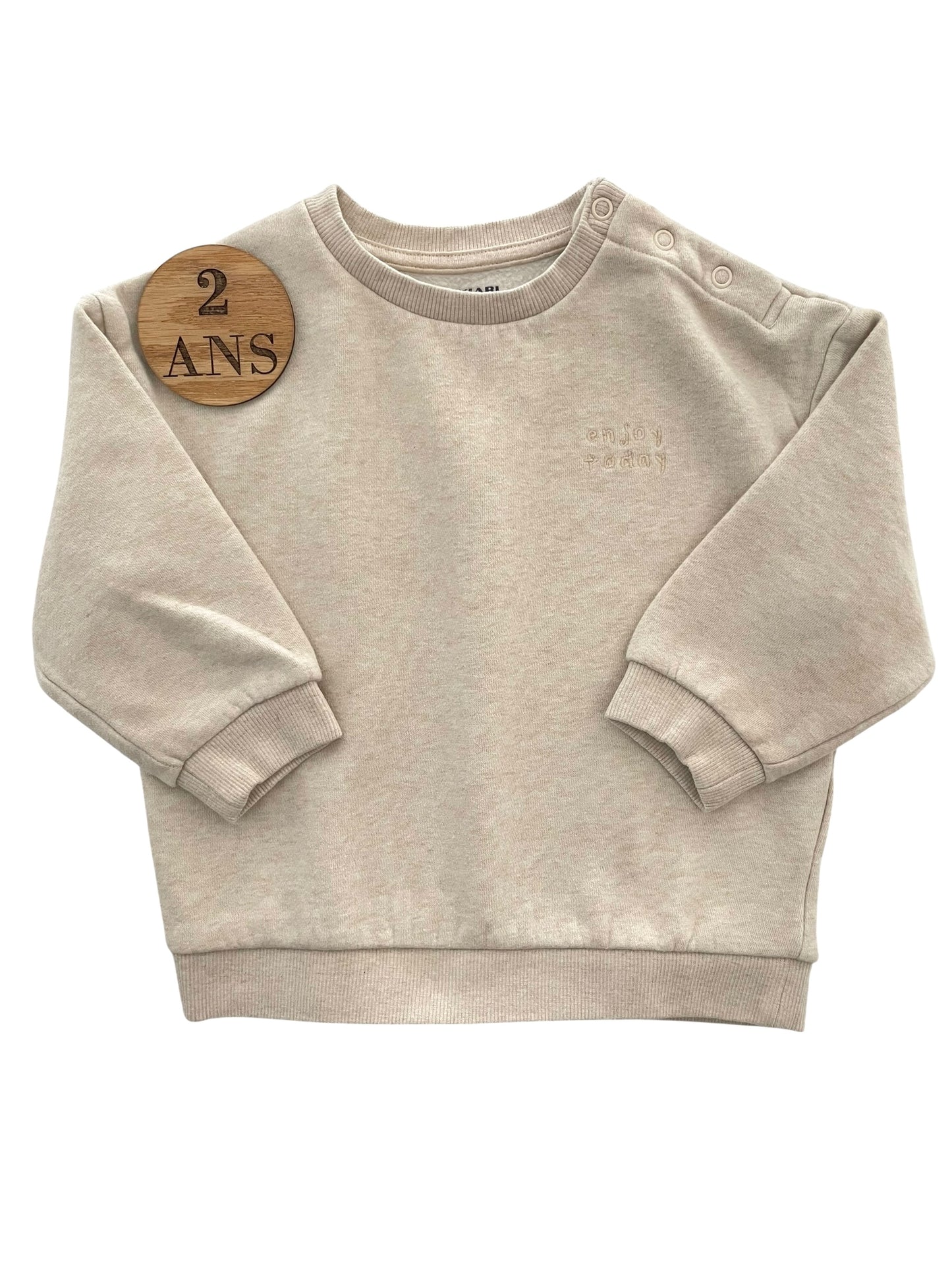 Sweat beige, Kiabi