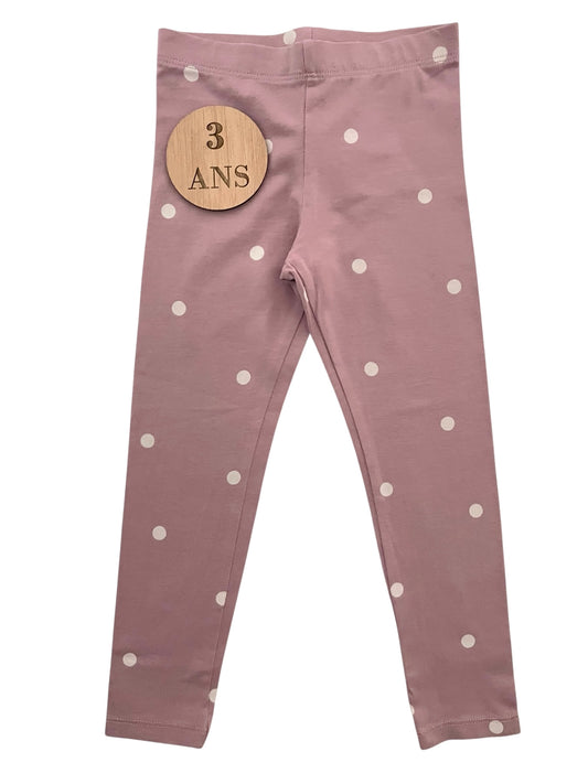 Legging rose/ violet à pois, H&M