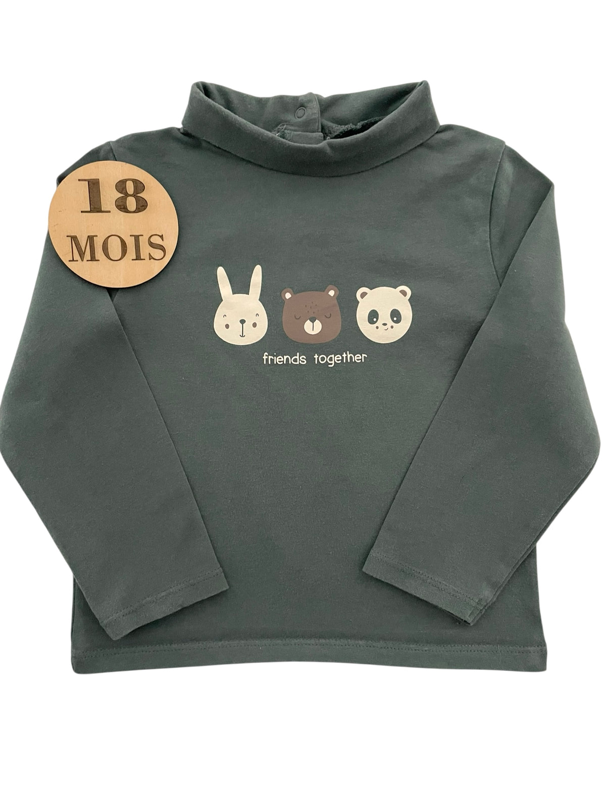 Sous-pull vert, Kiabi