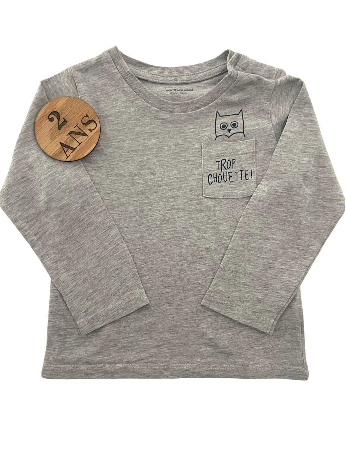 Tee-shirt gris, Vertbaudet