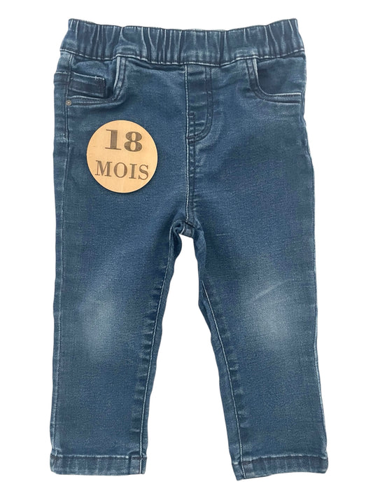 Jean bleu, taille élastique, La redoute