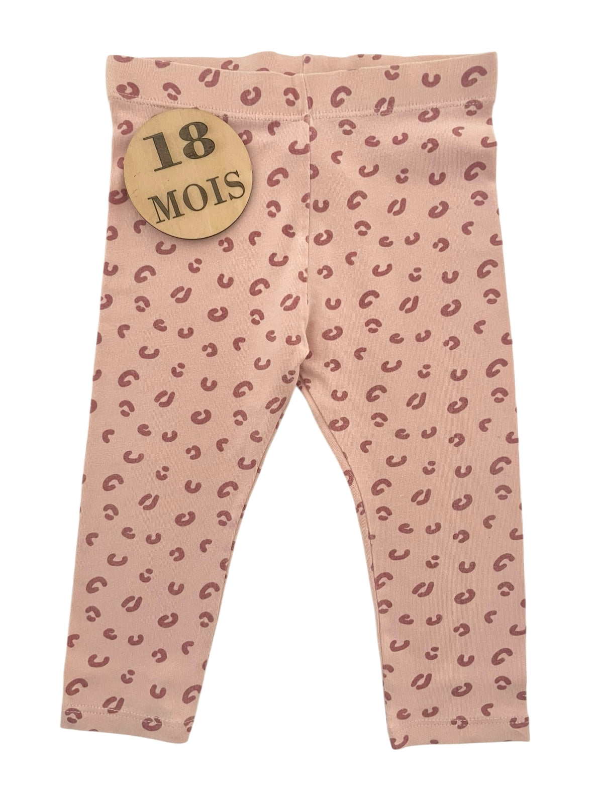 Legging rose léopard, Kiabi