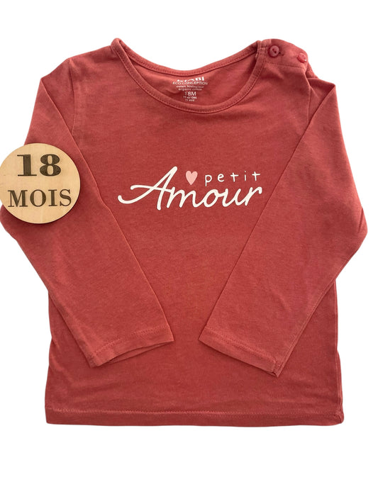 Tee-shirt rose/ rouge, Kiabi