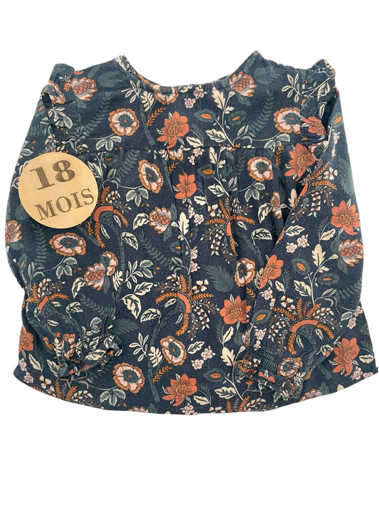 Blouse fleurie, Vertbaudet